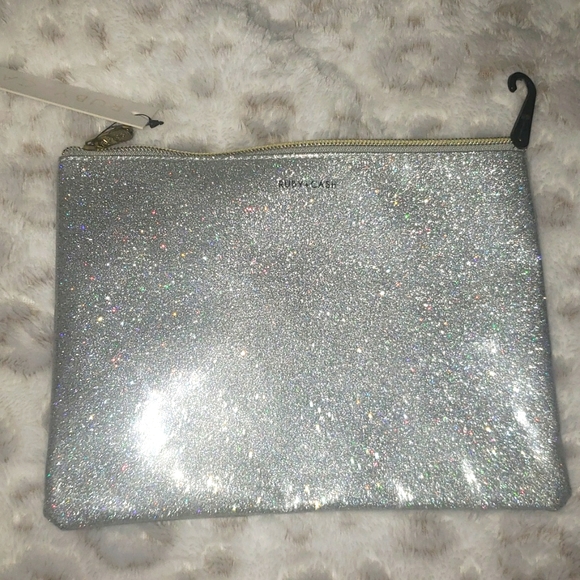 Ruby Cash silver sparkle makeup pouch You are agift - Picture 3 of 5
